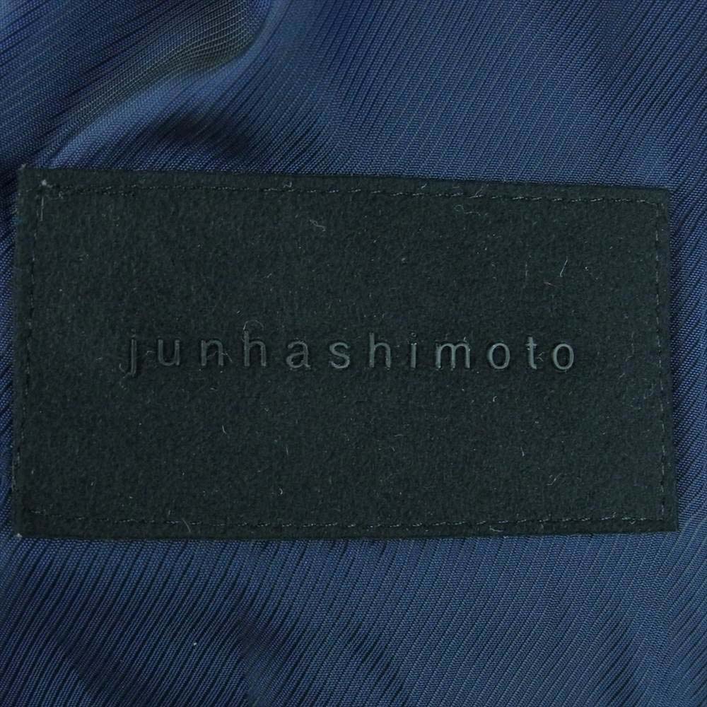 junhashimoto ジュンハシモト ウール ステン カラー コート 日本製 ネイビー系 3【中古】