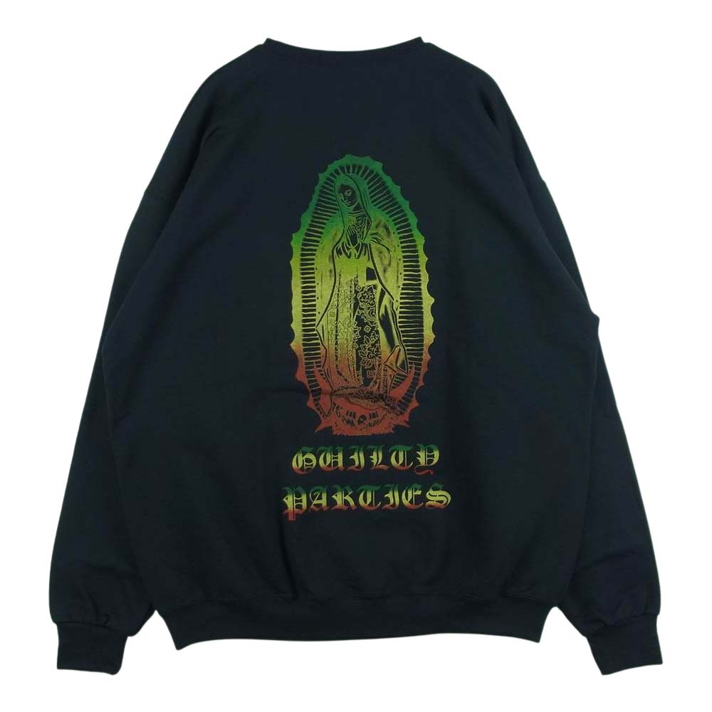 WACKO MARIA ワコマリア 22SS 22SS-WMC-SS06 CREW NECK SWEAT SHIRT (TYPE 1) マリア スウェット ブラック系 XL【新古品】【未使用】【中古】