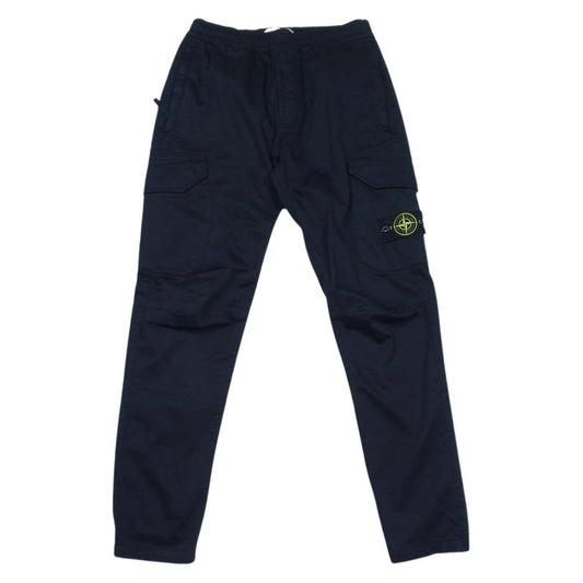 STONE ISLAND ストーンアイランド 国内正規品 TYPE RE-T ロゴワッペン ウォッシュド カーゴパンツ ブラック系 30【中古】