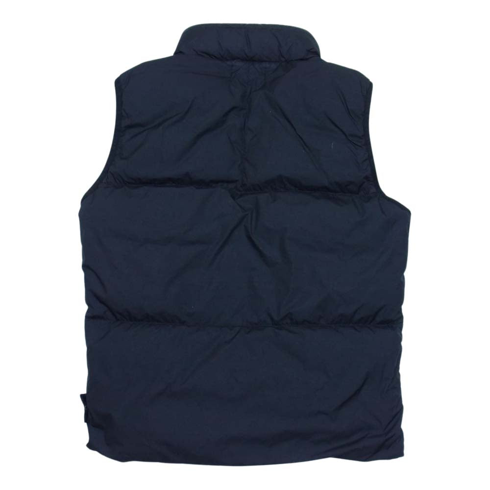 STONE ISLAND ストーンアイランド 国内正規品 7315G0123 CRINKLE REPS DOWN GILET クリンクル ロゴワッペン フード収納 スタンドカラー ダウンベスト ブラック系 M【中古】