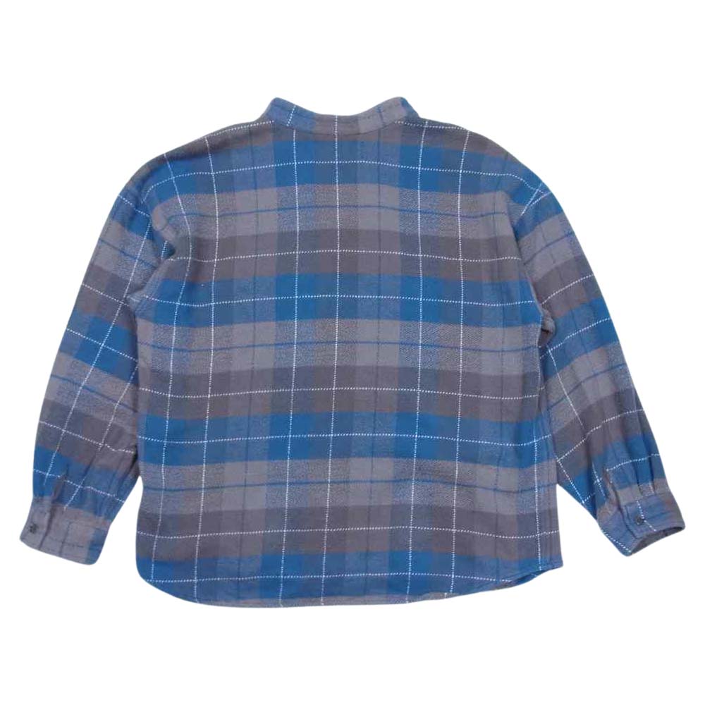 テンダーロイン STAND FLANNEL CHECK SHT スタンド フランネル チェック シャツ グレー系 S【中古】