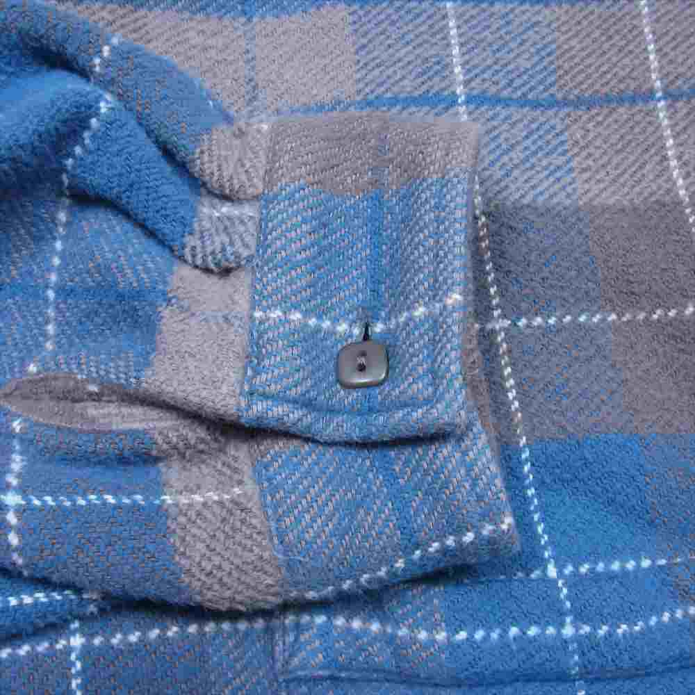 テンダーロイン STAND FLANNEL CHECK SHT スタンド フランネル チェック シャツ グレー系 S【中古】