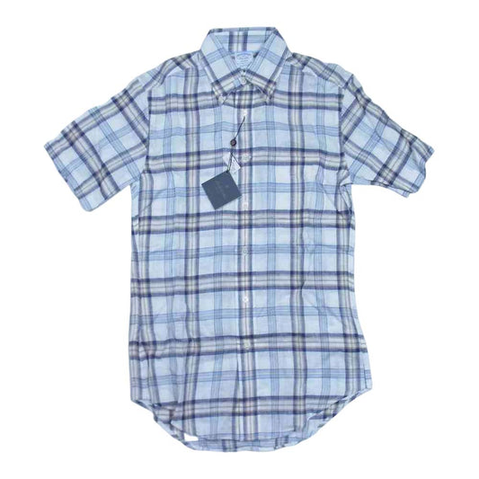 Brooks Brothers ブルックスブラザーズ アイリッシュリネン ボタンダウン シャツ ホワイト系 XS【新古品】【未使用】【中古】