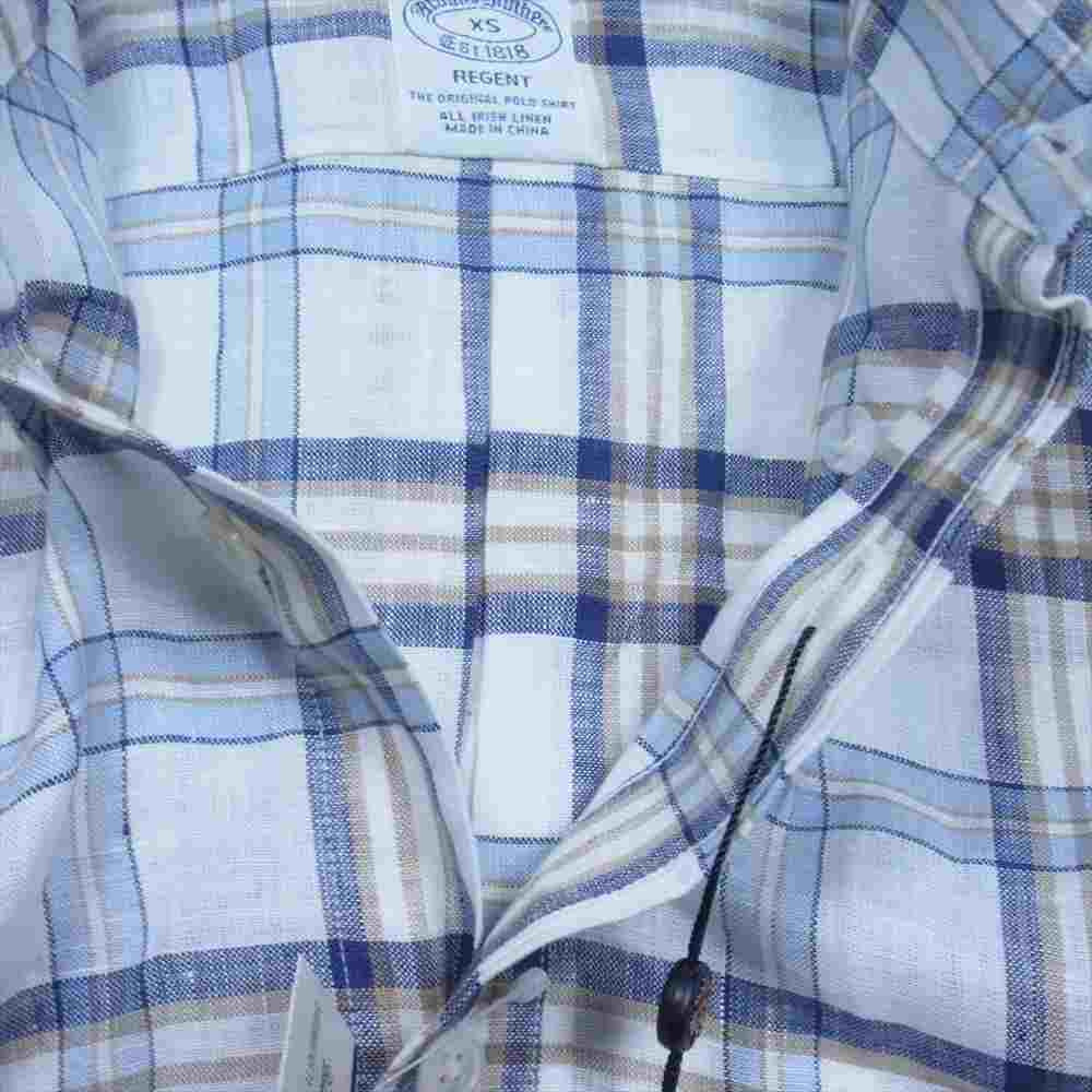 Brooks Brothers ブルックスブラザーズ アイリッシュリネン ボタンダウン シャツ ホワイト系 XS【新古品】【未使用】【中古】
