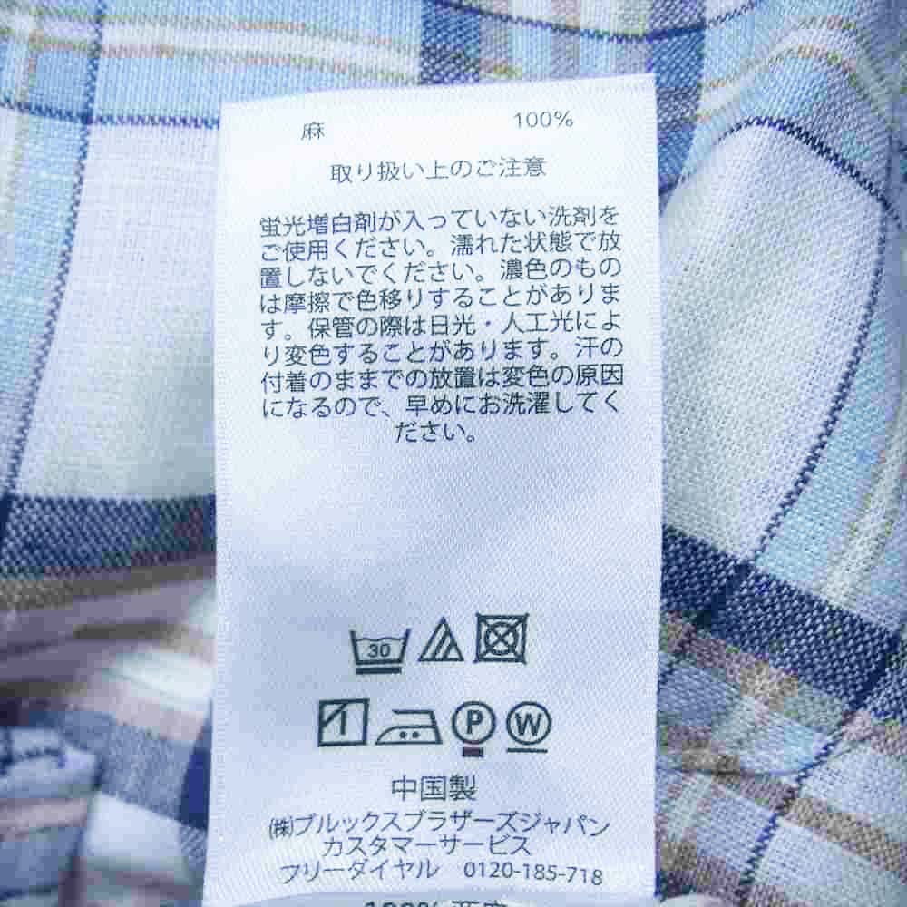 Brooks Brothers ブルックスブラザーズ アイリッシュリネン ボタンダウン シャツ ホワイト系 XS【新古品】【未使用】【中古】