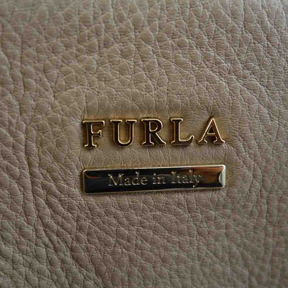 Furla フルラ 2WAY ショルダー ハンド バッグ ベージュ系 ホワイト系【中古】