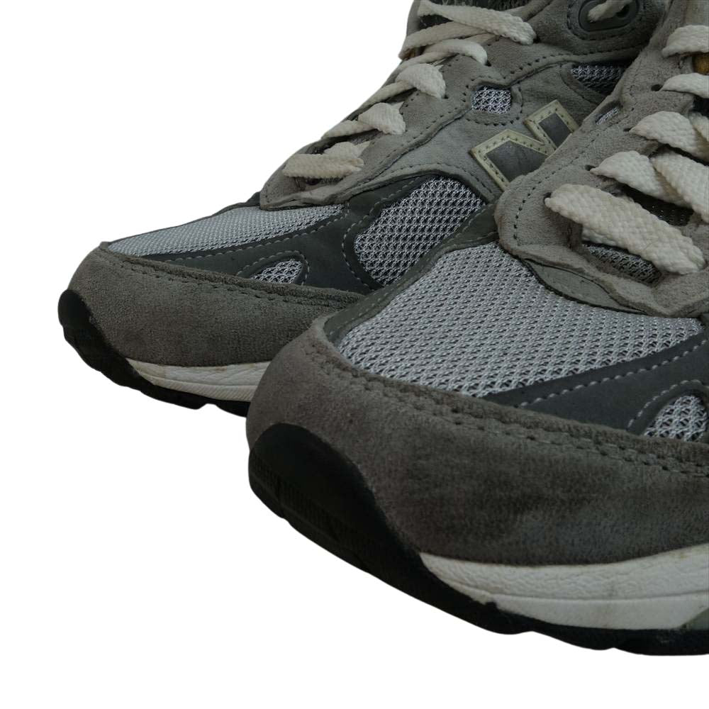 NEW BALANCE ニューバランス MR993GL USA製 スエード ローカット スニーカー  グレー系 25cm【中古】