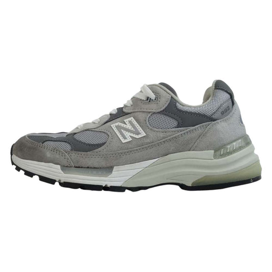 NEW BALANCE ニューバランス 992GR USA製 スエード ローカット スニーカー  グレー系 25cm【美品】【中古】