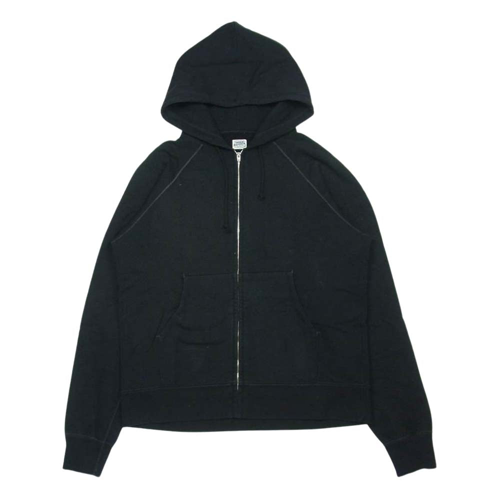 TENDERLOIN テンダーロイン T-ZIP PARKA ジップ パーカー コットン 日本製 ブラック系 L【中古】