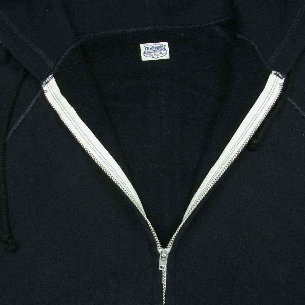 TENDERLOIN テンダーロイン T-ZIP PARKA ジップ パーカー コットン 日本製 ブラック系 L【中古】