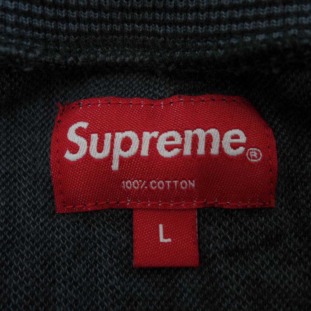 Supreme シュプリーム 20AW Textured Stripe Crewneck テクスチャード ストライプ クルーネック グレー系 L【中古】