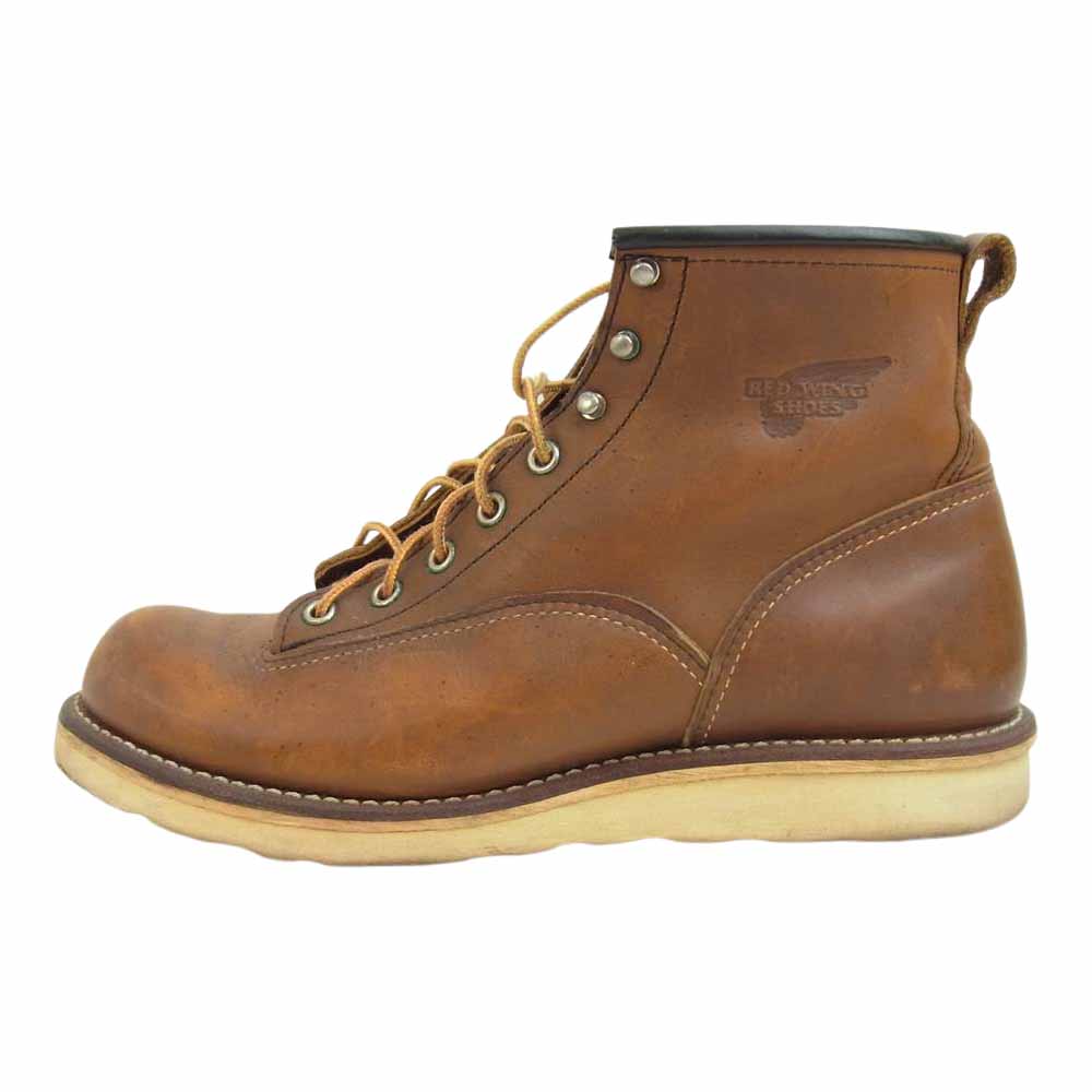 RED WING レッドウィング 2904 LINEMAN BOOTS ラインマン ブーツ ブラウン系 USA 9 D【中古】