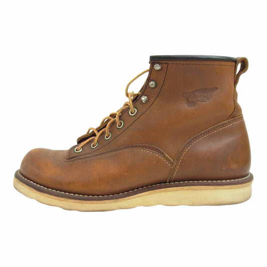 RED WING レッドウィング 2904 LINEMAN BOOTS ラインマン ブーツ ブラウン系 USA 9 D【中古】