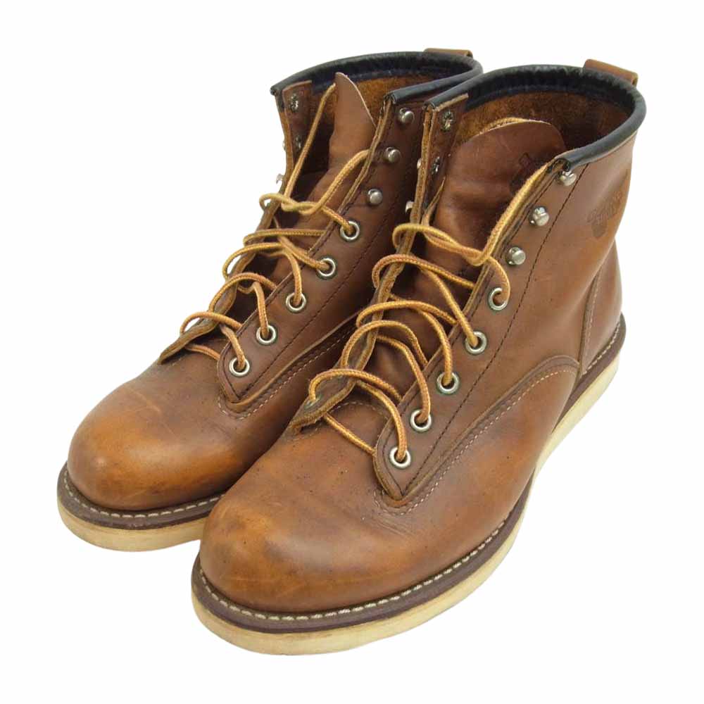 RED WING レッドウィング 2904 LINEMAN BOOTS ラインマン ブーツ ブラウン系 USA 9 D【中古】