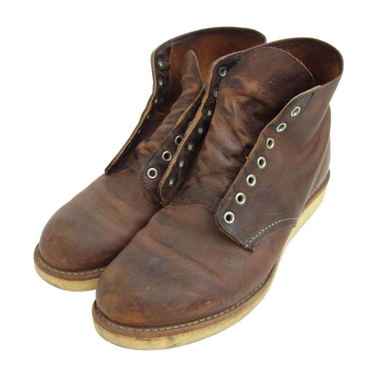 RED WING レッドウィング 9111 6inch PLAIN TOE Rough&Tough プレーントゥ ブーツ ブラウン系 27.5cm【中古】