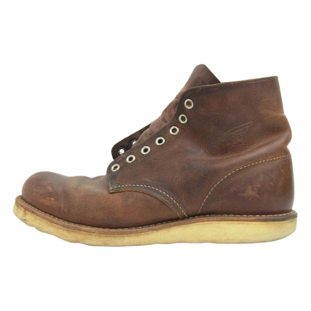 RED WING レッドウィング 9111 6inch PLAIN TOE Rough&Tough プレーントゥ ブーツ ブラウン系 27.5cm【中古】