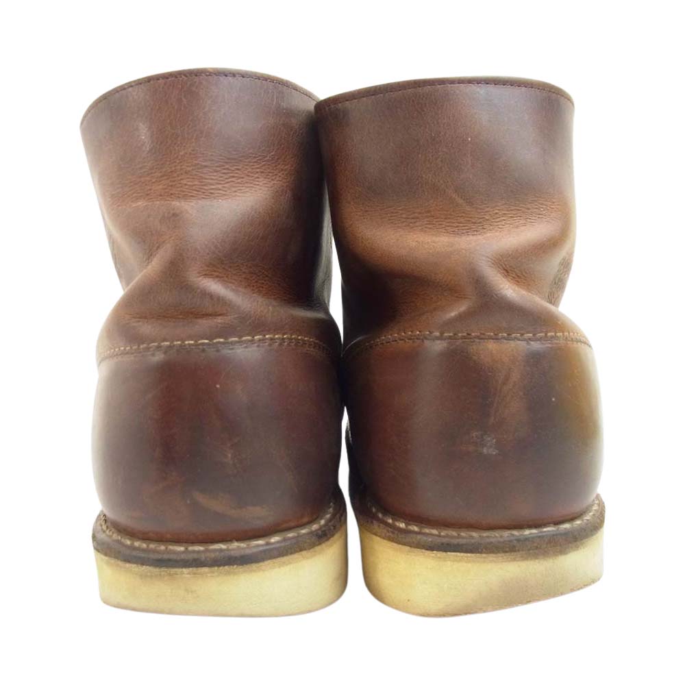 RED WING レッドウィング 9111 6inch PLAIN TOE Rough&Tough プレーントゥ ブーツ ブラウン系 27.5cm【中古】