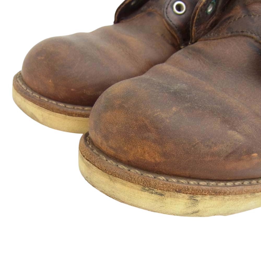 RED WING レッドウィング 9111 6inch PLAIN TOE Rough&Tough プレーントゥ ブーツ ブラウン系 27.5cm【中古】