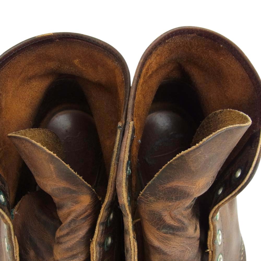 RED WING レッドウィング 9111 6inch PLAIN TOE Rough&Tough プレーントゥ ブーツ ブラウン系 27.5cm【中古】