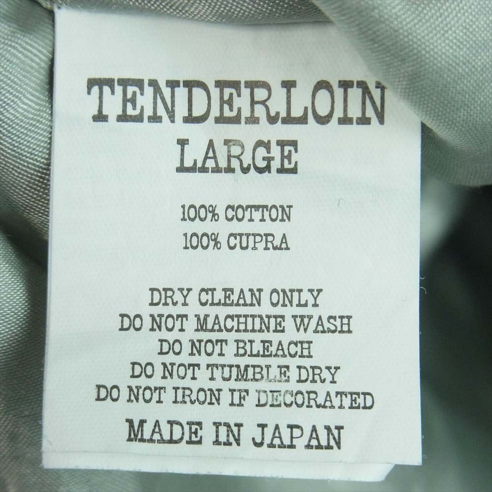 TENDERLOIN テンダーロイン T-SOUVENIR JKT スーベニア ベロア スカジャン ジャケット ネイビー系 L【中古】