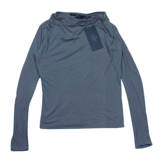 ディレイン モダール混 二重襟 レイヤード 長袖 カットソー Tシャツ グレー系 1【美品】【中古】