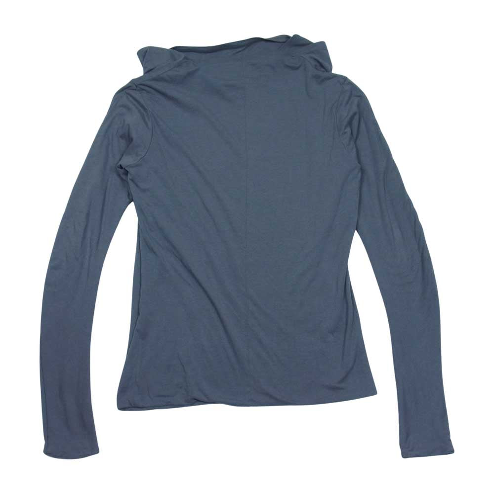ディレイン モダール混 二重襟 レイヤード 長袖 カットソー Tシャツ グレー系 1【美品】【中古】