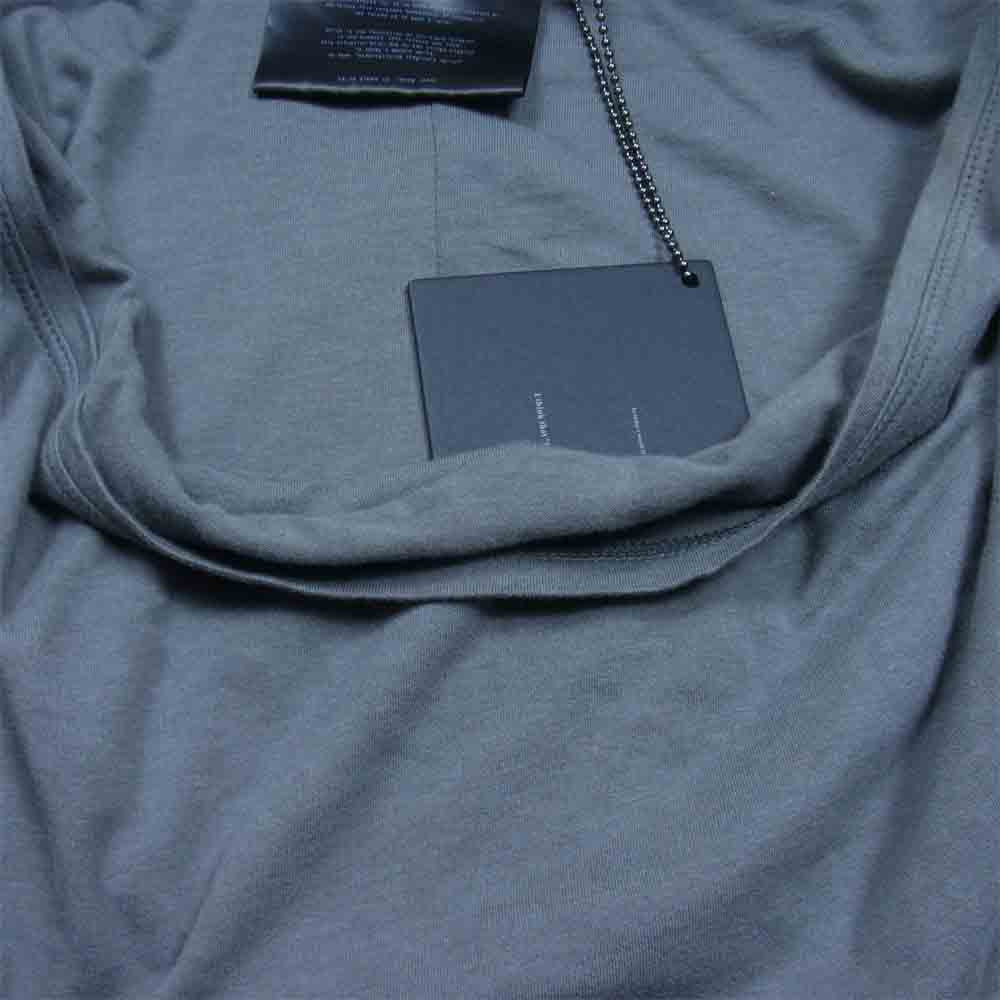 ディレイン モダール混 二重襟 レイヤード 長袖 カットソー Tシャツ グレー系 1【美品】【中古】
