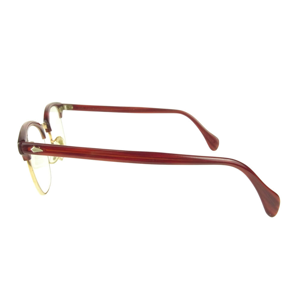 アメリカンオプティカル サーモント ブロウ メガネ 眼鏡 ブラウン系 51/2【中古】