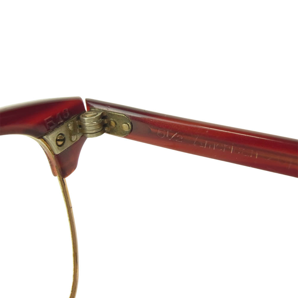 アメリカンオプティカル サーモント ブロウ メガネ 眼鏡 ブラウン系 51/2【中古】