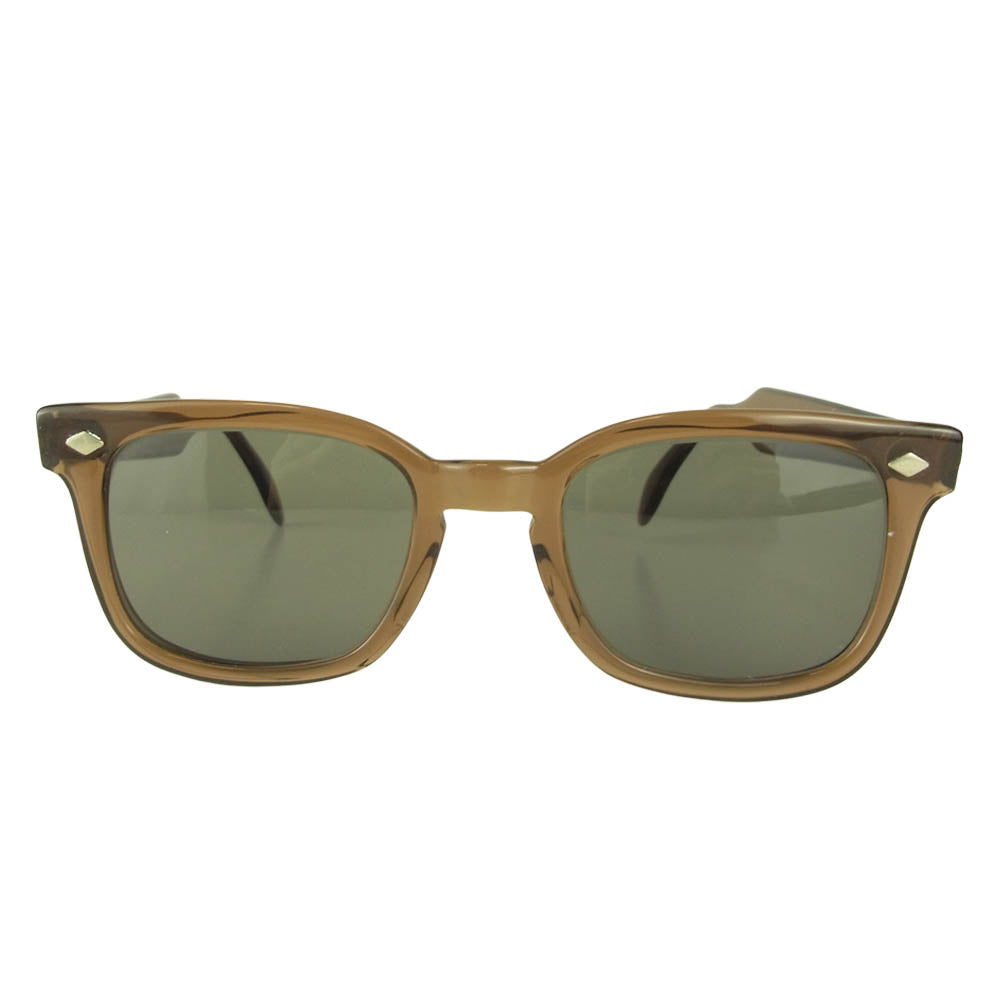 アメリカンオプティカル TRUE COLOR トゥルーカラー サングラス メガネ 眼鏡 ブラウン系 53/4【中古】