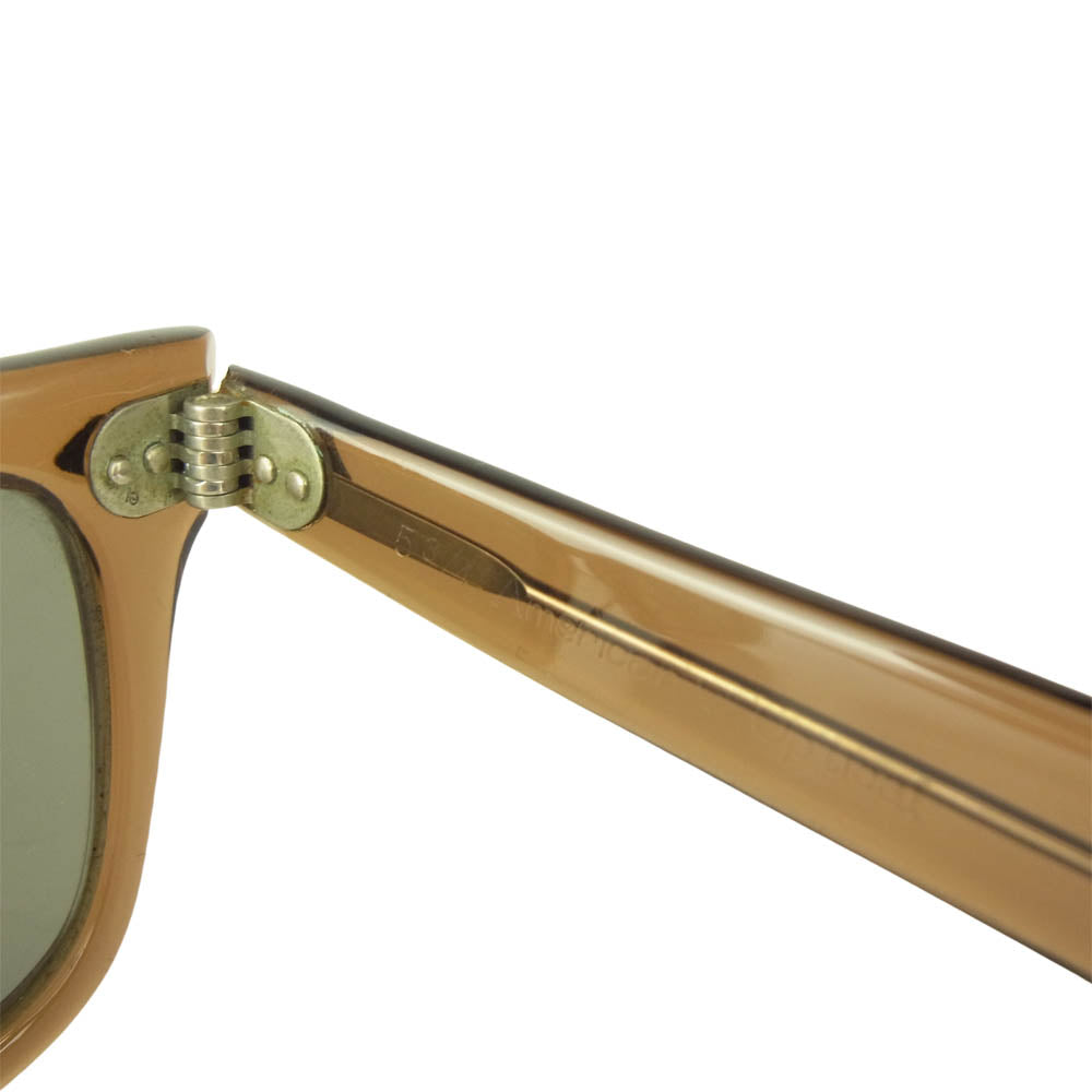 アメリカンオプティカル TRUE COLOR トゥルーカラー サングラス メガネ 眼鏡 ブラウン系 53/4【中古】