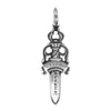 CHROME HEARTS クロムハーツ（原本無） DBL DAGGER ダブルダガー ペンダントトップ シルバー系【中古】