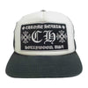 CHROME HEARTS クロムハーツ（原本無） 国内正規品 TRUCKER CAP CH トラッカーキャップ ブラック系 ホワイト系【中古】