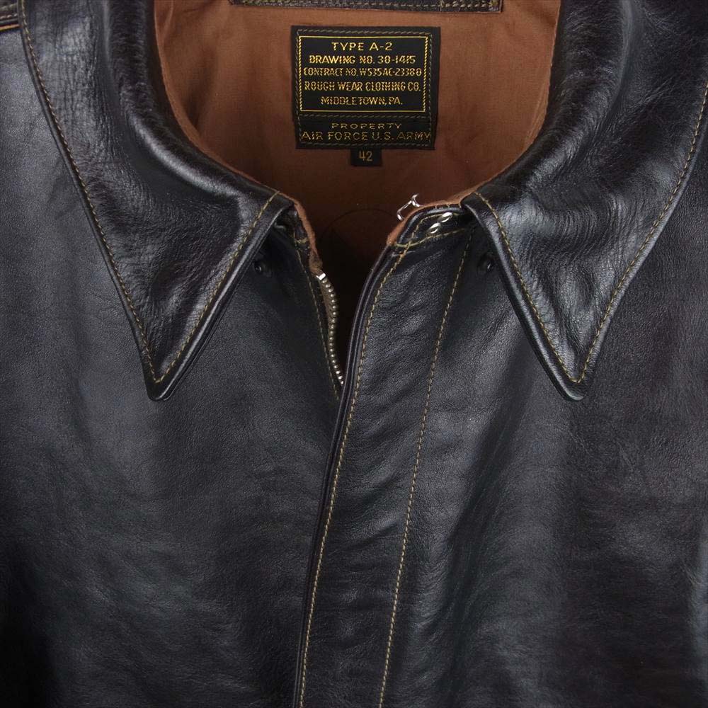 レインボーカントリー RCL-10072 TYPE A-2 Leather Flight Jacket タイプ レザー フライト ジャケット ダークブラウン系 42【美品】【中古】