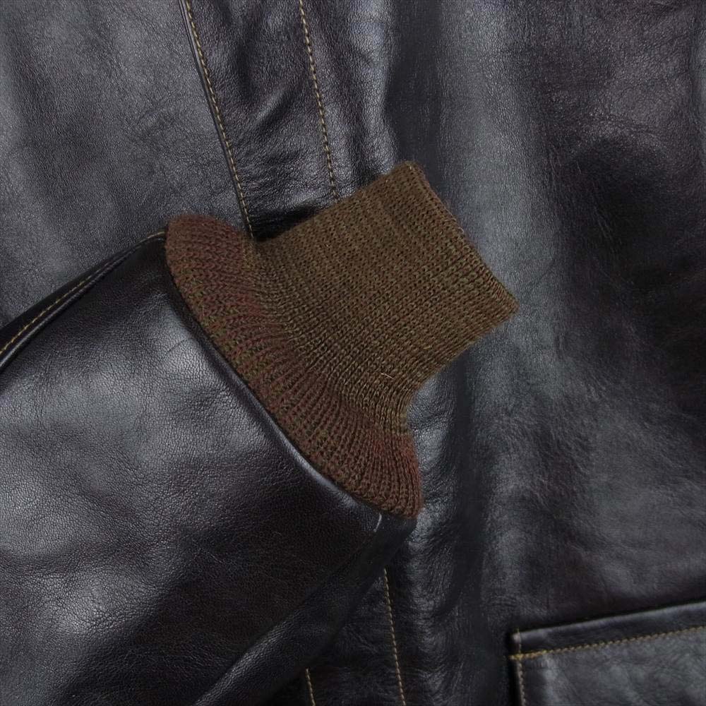 レインボーカントリー RCL-10072 TYPE A-2 Leather Flight Jacket タイプ レザー フライト ジャケット ダークブラウン系 42【美品】【中古】
