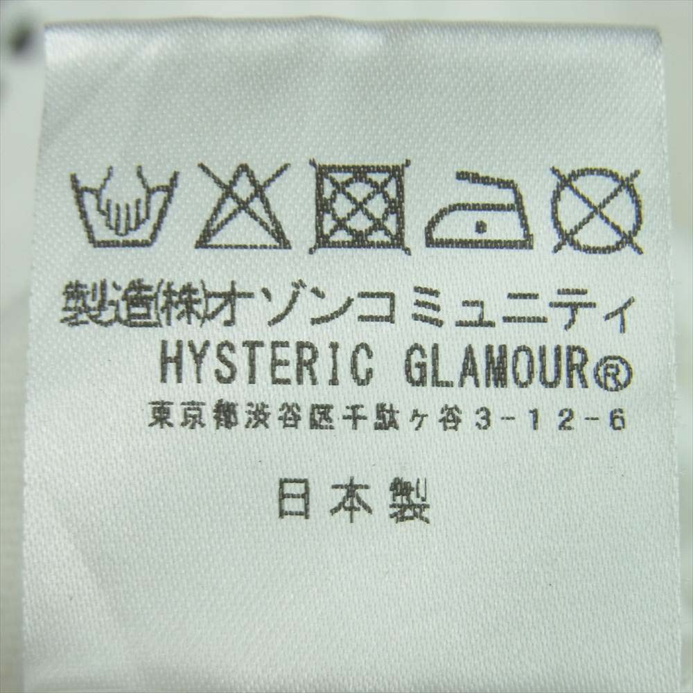 HYSTERIC GLAMOUR ヒステリックグラマー 20AW 06203CL03 THEE HYSTERIC XXX Rolling Stone ローリングストーンズ ラグラン カットソー ブラック系 ホワイト系 L【美品】【中古】