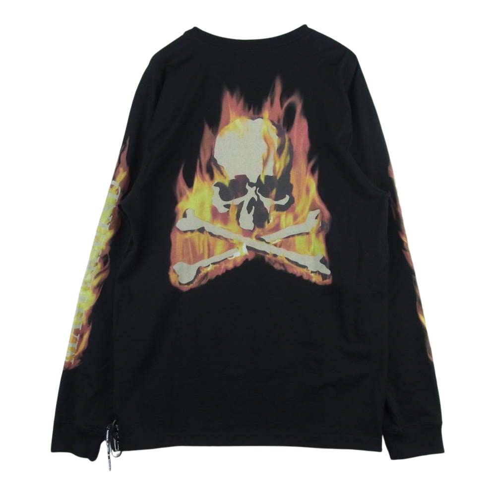 mastermind JAPAN マスターマインドジャパン 21AW MW21S07-TS033-014 FRAME LS TEE フレーム 長袖 Tシャツ ブラック系 M【極上美品】【中古】