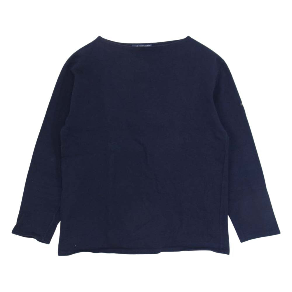 SAINT JAMES セントジェームス ウエッソン バスク シャツ カットソー ネイビー ネイビー系 40【中古】
