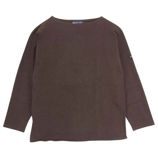 SAINT JAMES セントジェームス ウエッソン バスク シャツ カットソー ブラウン ブラウン系 40【中古】