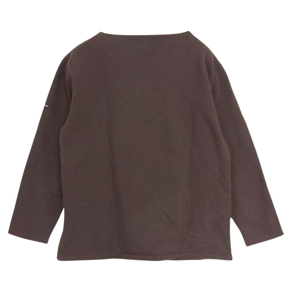 SAINT JAMES セントジェームス ウエッソン バスク シャツ カットソー ブラウン ブラウン系 40【中古】
