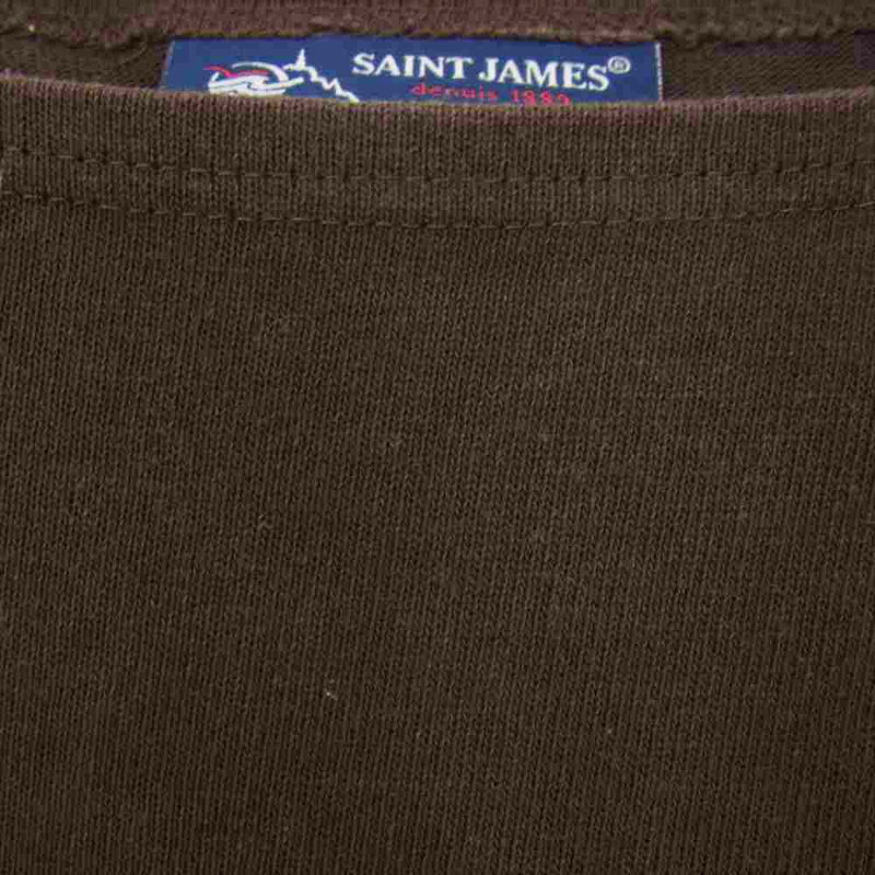 SAINT JAMES セントジェームス ウエッソン バスク シャツ カットソー ブラウン ブラウン系 40【中古】