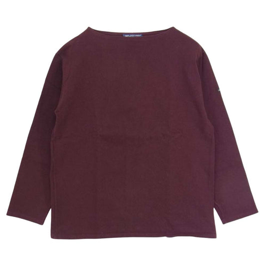SAINT JAMES セントジェームス ウエッソン バスクシャツ ボートネック カットソー バーガンディ エンジ系 40【中古】