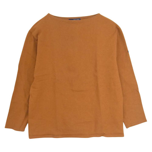 SAINT JAMES セントジェームス ウエッソン バスクシャツ ボートネック カットソー 黄土色 ブラウン系 40【中古】