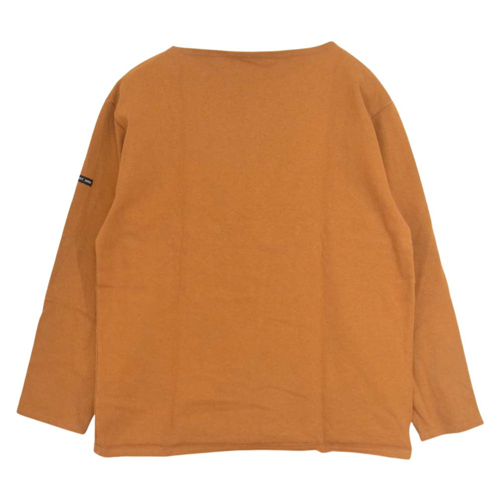 SAINT JAMES セントジェームス ウエッソン バスクシャツ ボートネック カットソー 黄土色 ブラウン系 40【中古】