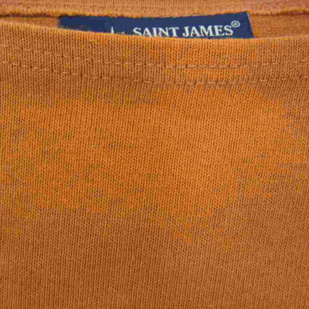 SAINT JAMES セントジェームス ウエッソン バスクシャツ ボートネック カットソー 黄土色 ブラウン系 40【中古】