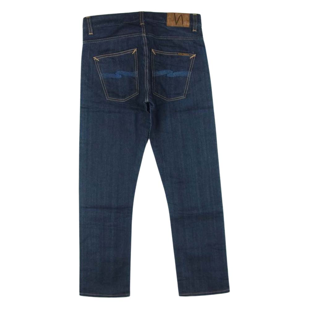 Nudie Jeans ヌーディージーンズ ストレート ボタンフライ デニム パンツ インディゴブルー系 W30 L30【美品】【中古】