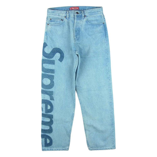 Supreme シュプリーム 22SS Inset Logo Jean インセント ロゴ ジーンズ デニム パンツ インディゴブルー系 30【新古品】【未使用】【中古】