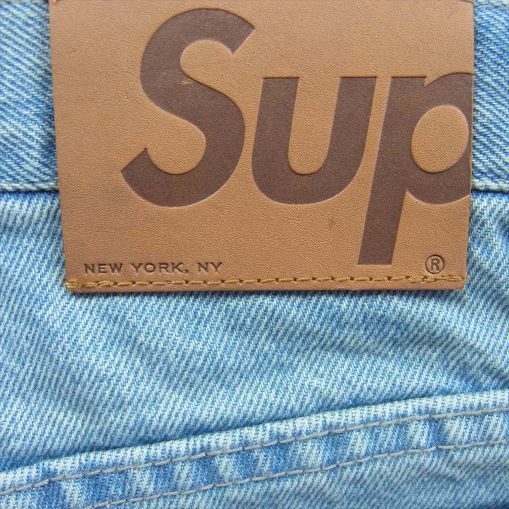 Supreme シュプリーム 22SS Inset Logo Jean インセント ロゴ ジーンズ デニム パンツ インディゴブルー系 30【新古品】【未使用】【中古】