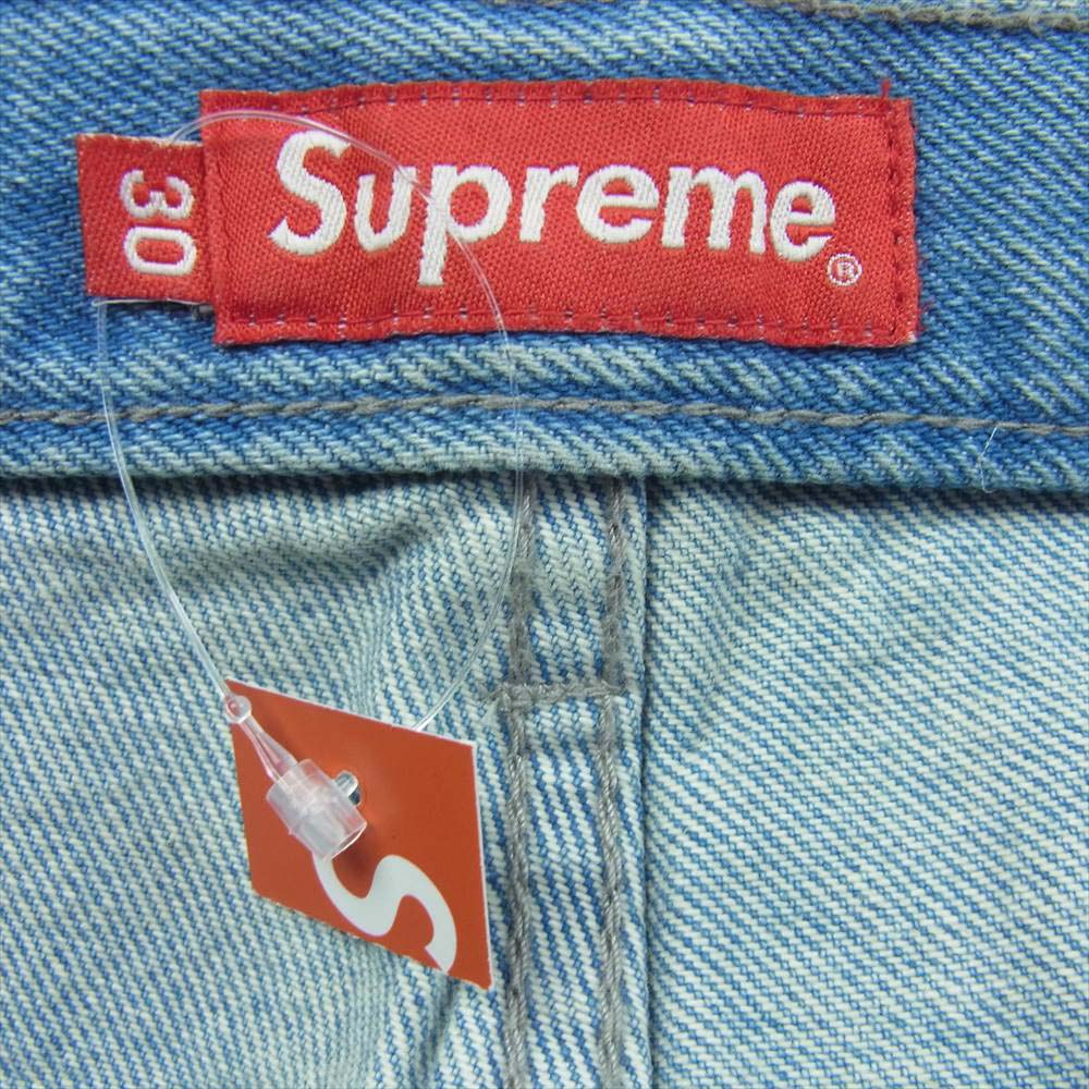Supreme シュプリーム 22SS Inset Logo Jean インセント ロゴ ジーンズ デニム パンツ インディゴブルー系 30【新古品】【未使用】【中古】