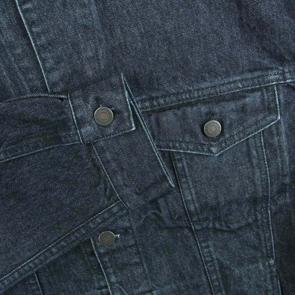 Supreme シュプリーム 22SS Inset Logo Denim Trucker Jacket インセント ロゴ デニム トラッカー ジャケット グレー系 L【新古品】【未使用】【中古】